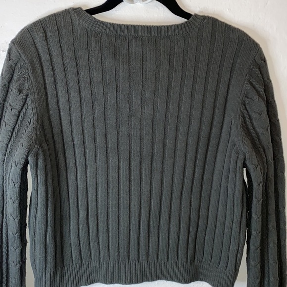 Cardigan Crop Cable Knit Sweater By Wild Fable Size: Large - Picture 4 of 6
